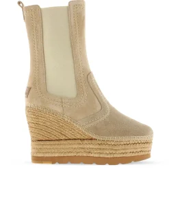 Mujer Vidorreta Outlet|Botas Altas|Bota alta Chelsea en serraje arena Tilo 7