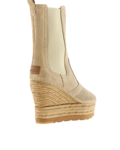 Mujer Vidorreta Outlet|Botas Altas|Bota alta Chelsea en serraje arena Tilo 7