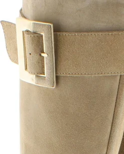 Mujer Vidorreta Botas Altas|Bota alta en serraje arena Tilo 7