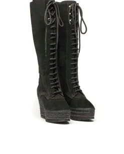Mujer Vidorreta Outlet|Botas Altas|Bota alta en serraje negro Tilo 7