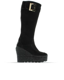 Mujer Vidorreta Botas Altas|Outlet|Bota alta en serraje negro Tilo 7