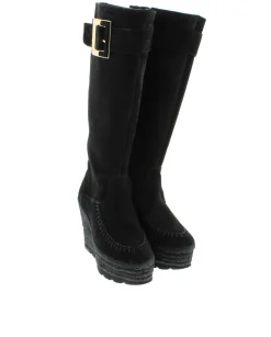 Mujer Vidorreta Botas Altas|Outlet|Bota alta en serraje negro Tilo 7