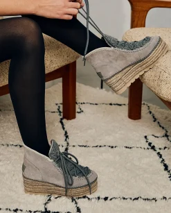 Mujer Vidorreta Botas Bajas|Bota baja borreguito en serraje gris Creta