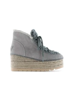 Mujer Vidorreta Botas Bajas|Bota baja borreguito en serraje gris Creta