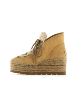 Mujer Vidorreta Botas Bajas|Bota baja borreguito en serraje camel Creta