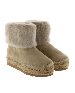 Vidorreta Outlet|Bota baja en serraje arena Merce Doble
