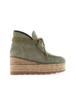 Mujer Vidorreta Botas Bajas|Bota baja en serraje kaki Creta