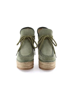 Mujer Vidorreta Botas Bajas|Bota baja en serraje kaki Creta