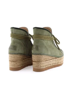 Mujer Vidorreta Botas Bajas|Bota baja en serraje kaki Creta