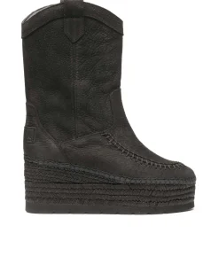 Vidorreta Outlet|Bota Cowboy en nobuk negro Creta