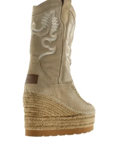 Mujer Vidorreta Botas Cowboy|Bota Cowboy en serraje arena Tilo 5