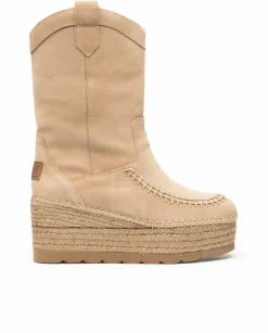 Vidorreta Outlet|Bota Cowboy en serraje arena Creta