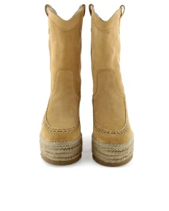Mujer Vidorreta Botas Cowboy|Bota Cowboy en serraje camel Creta