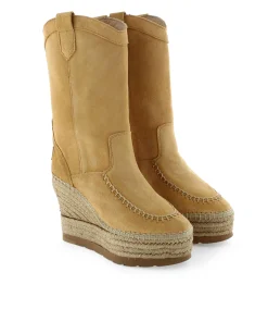 Mujer Vidorreta Botas Cowboy|Bota Cowboy en serraje camel Tilo 7