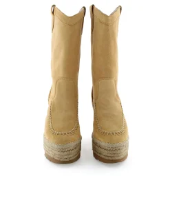 Mujer Vidorreta Botas Cowboy|Bota Cowboy en serraje camel Tilo 7