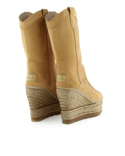 Mujer Vidorreta Botas Cowboy|Bota Cowboy en serraje camel Tilo 7
