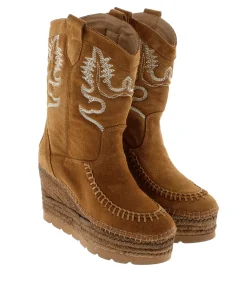Mujer Vidorreta Botas Cowboy|Bota Cowboy en serraje cuero Tilo 5