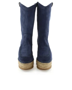 Mujer Vidorreta Botas Cowboy|Bota Cowboy en serraje marino Tilo 7