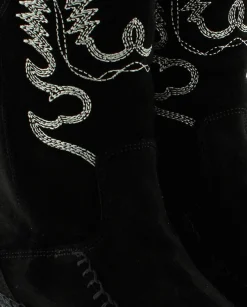 Mujer Vidorreta Botas Cowboy|Bota Cowboy en serraje negro Creta