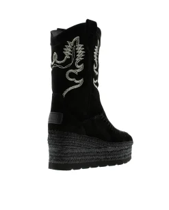 Mujer Vidorreta Botas Cowboy|Bota Cowboy en serraje negro Creta