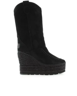 Mujer Vidorreta Botas Cowboy|Bota Cowboy en serraje negro Tilo 7