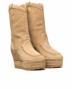 Mujer Vidorreta Botas Cowboy|Bota Cowboy en serraje nude Tilo 7