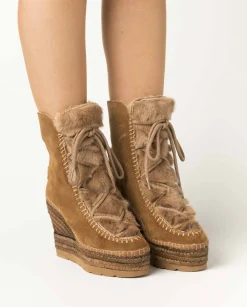 Vidorreta Outlet|Bota de pelo en serraje cuero Tilo 7