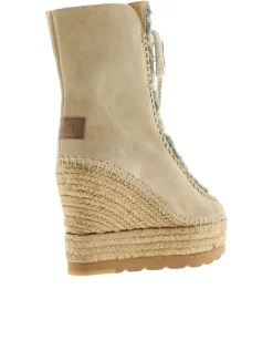 Vidorreta Outlet|Botin borreguito en serraje arena Tilo 7