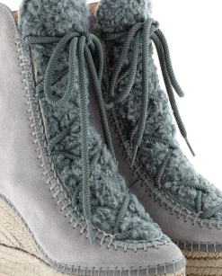 Mujer Vidorreta Botines|Botin borreguito en serraje gris Tilo 7