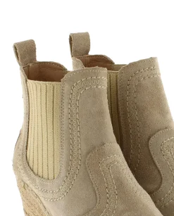 Mujer Vidorreta Botines|Botin Chelsea en serraje arena Tilo 7