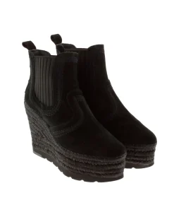 Vidorreta Outlet|Botin Chelsea en serraje negro Tilo 7