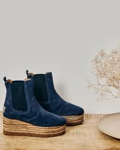 Mujer Vidorreta Botines|Botin Chelsea en serraje marino Creta