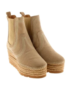 Vidorreta Outlet|Botin Chelsea en serraje arena Creta