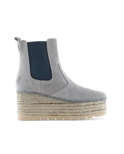 Mujer Vidorreta Botines|Botin Chelsea en serraje gris Creta