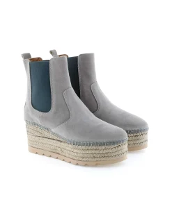 Mujer Vidorreta Botines|Botin Chelsea en serraje gris Creta