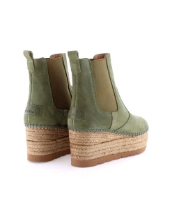Mujer Vidorreta Botines|Botin Chelsea en serraje kaki Creta
