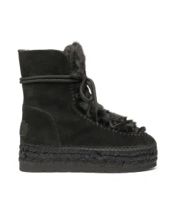 Mujer Vidorreta Botines|Botin con pelo en serraje negro Merce Doble