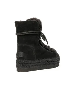 Mujer Vidorreta Botines|Botin con pelo en serraje negro Merce Doble