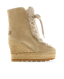 Vidorreta Outlet|Botin de pelo en serraje arena Tilo 7