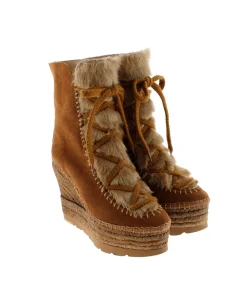Vidorreta Outlet|Botin de pelo en serraje cuero Tilo 7