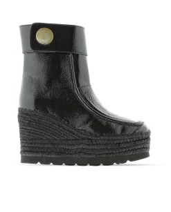 Vidorreta Outlet|Botin en charol negro Cuba