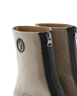 Vidorreta Outlet|Botin en charol piedra Tilo 5