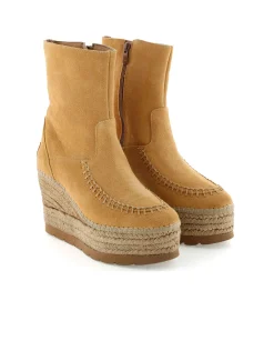 Mujer Vidorreta Botines|Botin en serraje camel Tilo 5