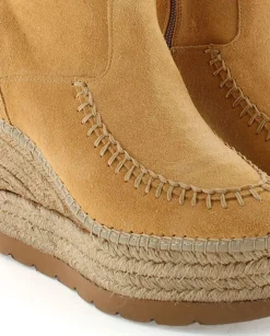 Mujer Vidorreta Botines|Botin en serraje camel Tilo 5