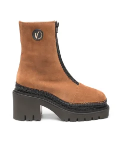 Vidorreta Outlet|Botin en serraje cuero Panteta