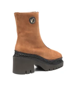 Vidorreta Outlet|Botin en serraje cuero Panteta