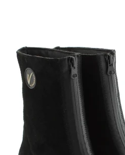 Vidorreta Outlet|Botin en serraje negro Cuba