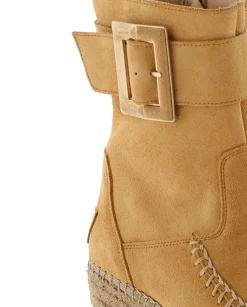Mujer Vidorreta Botines|Botin hebilla en serraje camel Tilo 5
