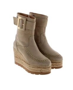 Mujer Vidorreta Botines|Botin hebilla en serraje arena Tilo 5