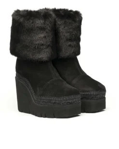 Vidorreta Outlet|Botin pelo en serraje negro Puma